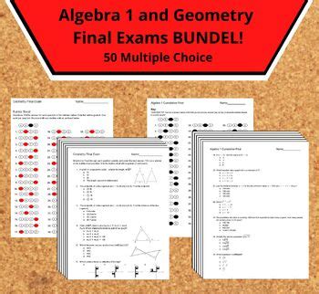 Intermediate Algebra Exams Multiple Choice