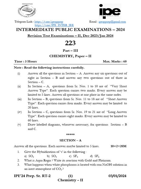 intermediate chemistry ipe sr