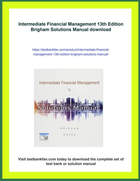 Intermediate Financial Management Brigham Solutions