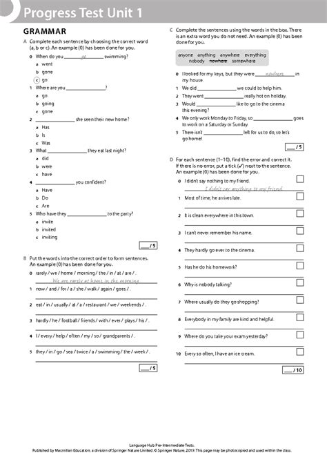 Intermediate Macmillan Teacher Tests