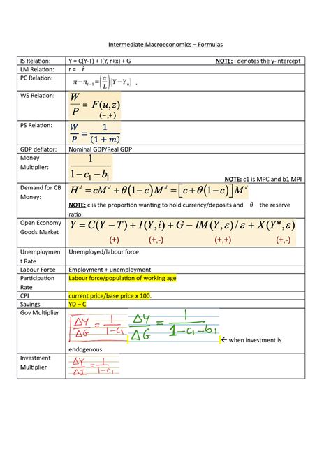 Intermediate Macroeconomics Exeter