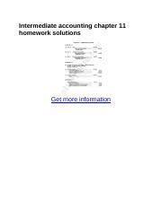 Read Intermediate Accounting Chapter 11 Solutions 