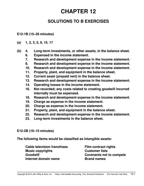 Download Intermediate Accounting Chapter 12 Solution 