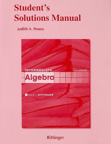 Download Intermediate Algebra 11Th Edition Solutions Manual Bittinger 