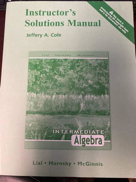Read Intermediate Algebra By Lial 10Th Edition 