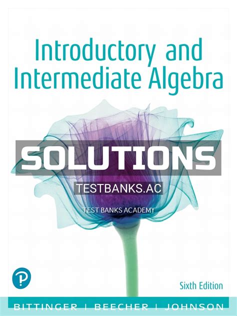 Read Intermediate Algebra Sixth Edition Answers 