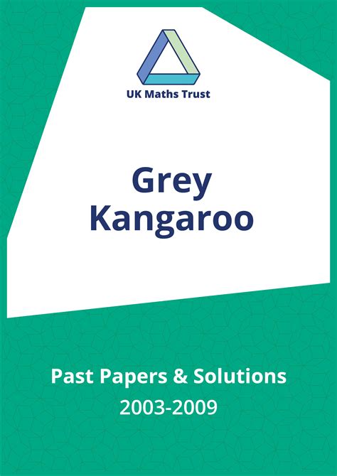 Read Intermediate Maths Challenge Grey Kangaroo Past Papers 