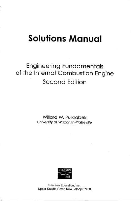 internal combustion engine willard solution