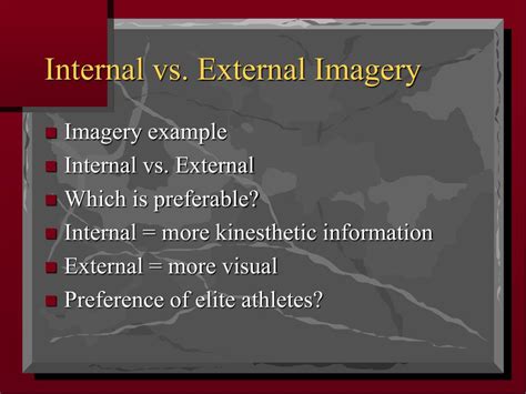 Internal Vs External Mental Imagery