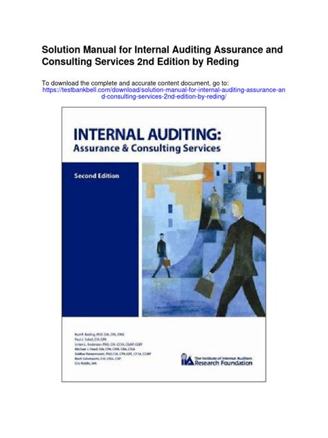 Download Internal Auditing Assurance And Consulting Services 2Nd Edition Solutions Manual 
