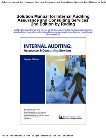 Download Internal Auditing Assurance And Consulting Services 2Nd Edition Solutions Manual 