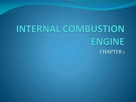 Read Internal Combustion Engine Ppt Presentation 