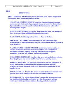 International Building Code Chapter 16 Part 3