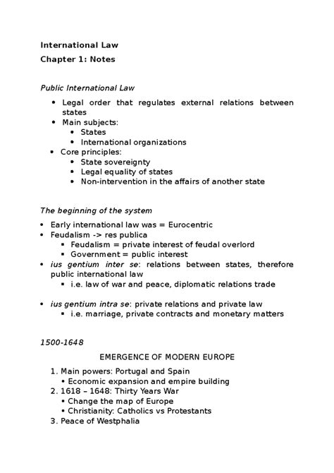 International Law Notes