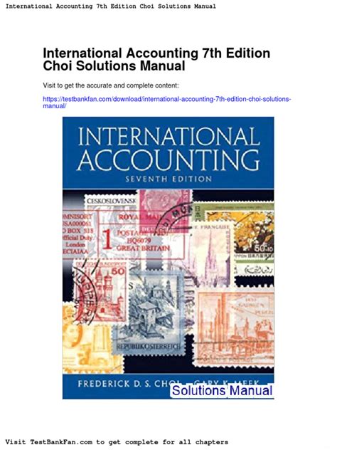 Full Download International Accounting 7Th Edition Test Bank 
