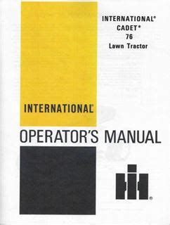 Full Download International Cadet 76 Manual 