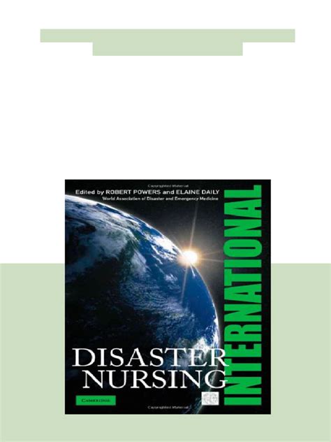 Read Online International Disaster Nursing 