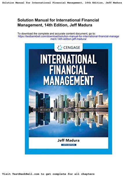 Read International Financial Management Madura Homework Solutions Manual 