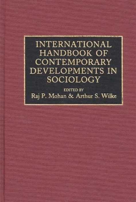 Full Download International Handbook Of Contemporary Developments In Sociology 