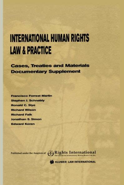 Read Online International Human Rights Law And Practice Hardback 