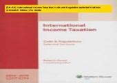 Full Download International Income Taxation Code And Regulationsselected Sections 20142015 Edition 