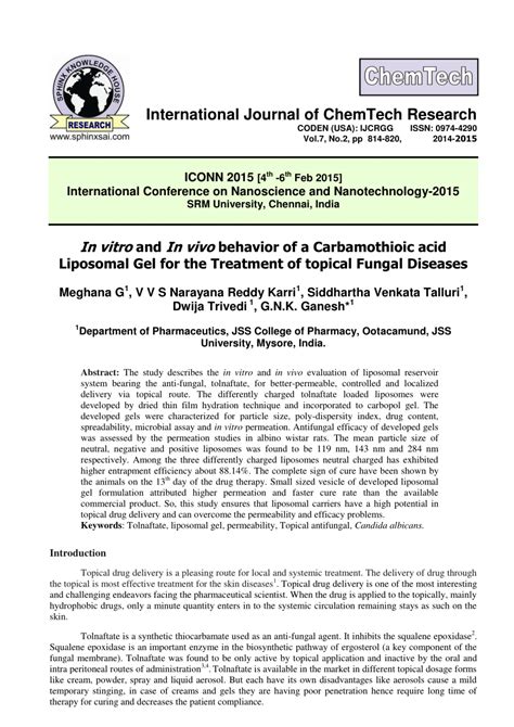 Read International Journal Of Chemtech Research Vol 3 No 2 