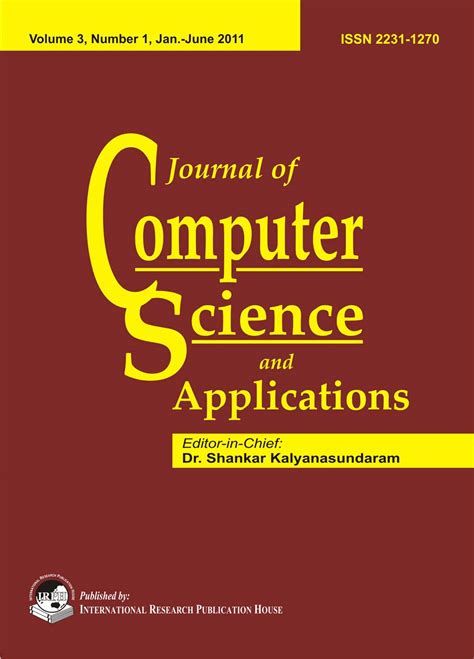 Download International Journal Of Computer Science And Applications Call For Papers 2013 