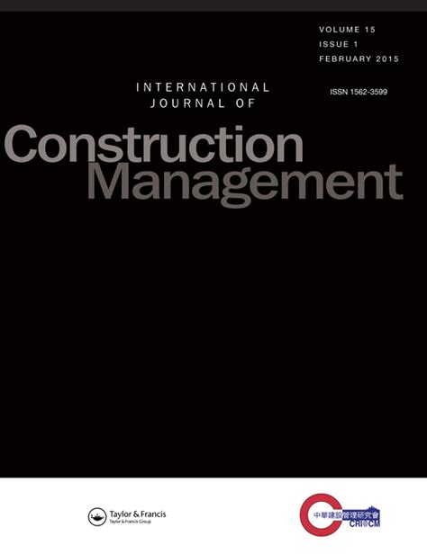 Full Download International Journal Of Construction Management Impact Factor 