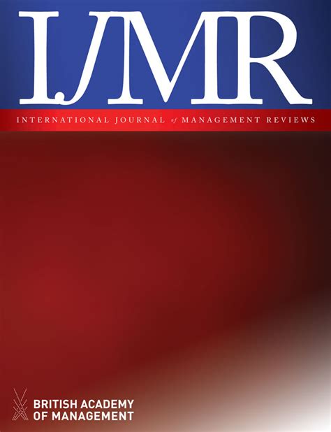 Read Online International Journal Of Management Reviews Impact Factor 