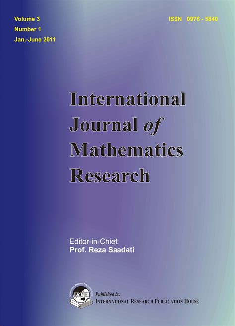 Read International Journal Of Mathematics 