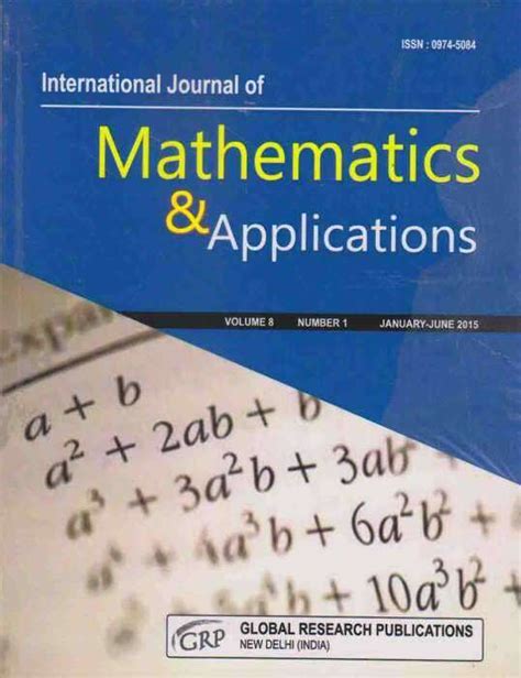 Read Online International Journal Of Mathematics And Applications 