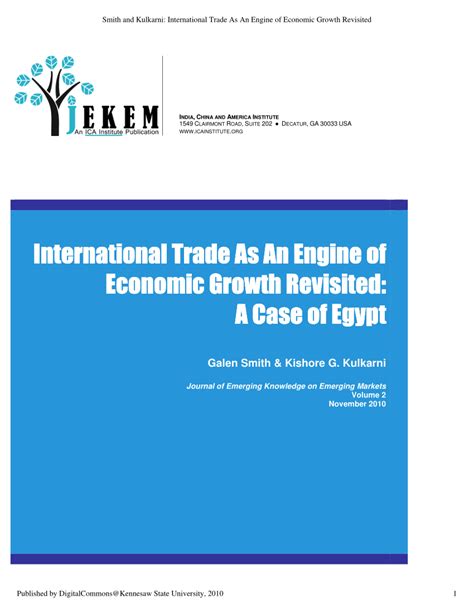 Full Download International Trade As An Engine Of Economic Growth Revisited A Case 
