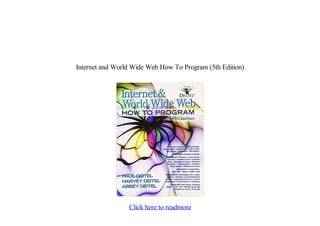 Read Internet And World Wide Web How To Program 4E Exercise Solutions 