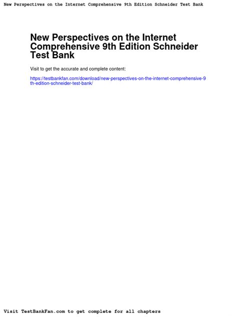 Read Internet Comprehensive 9Th Edition 