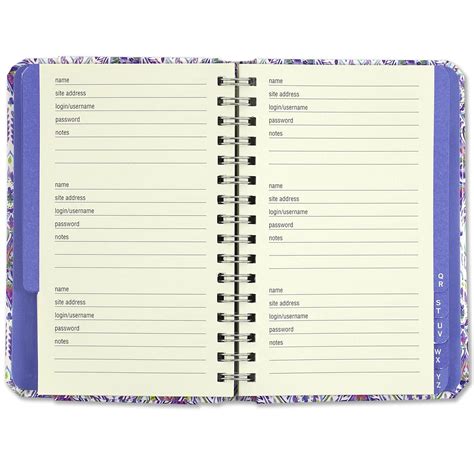 Download Internet Password Book Keep All Your Internet Address Username And Password Organizer Personal Journal Logbook Alphabetical With Tabs More Than 83 Pages Volume 5 Password Diary Journal 