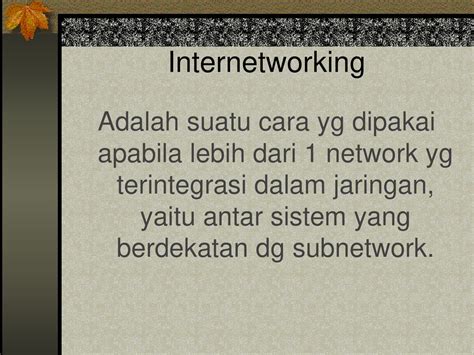 internetworking adalah