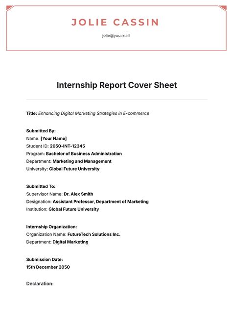 Read Internship Paper 