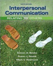 Interpersonal Communication Beebe 6th Edition