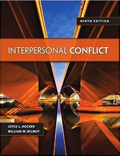 Full Download Interpersonal Conflict Wilmot 9Th Edition 