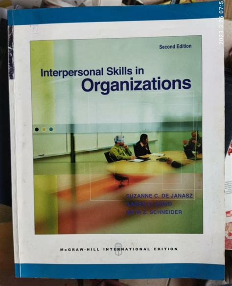 Read Online Interpersonal Skills In Organizations 2Nd Edition 