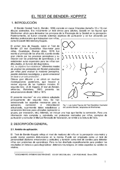 interpretaciÃ³n test de bender adultos