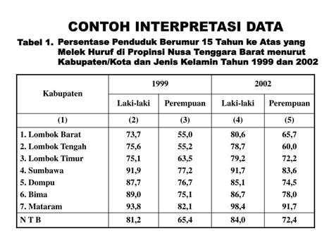 interpretasi data adalah | Pelatihan dan bimbingan penggunaan perangkat lunak sensus