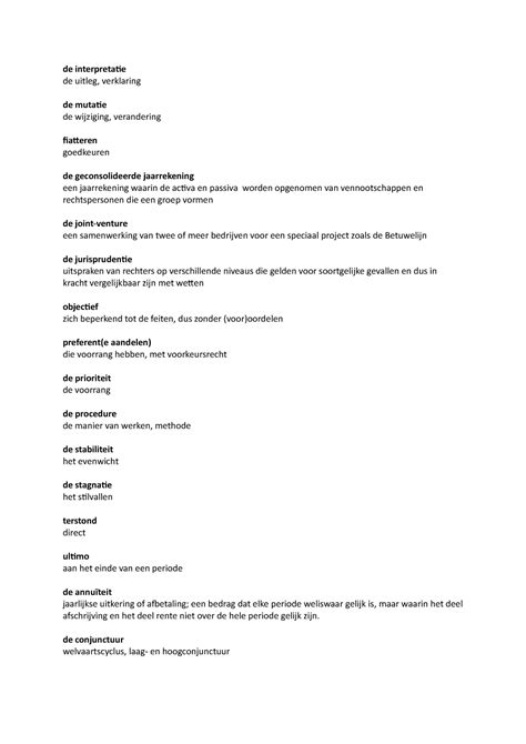 interpretatie verklaring