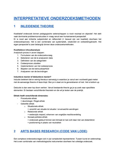 interpretatieve analyse