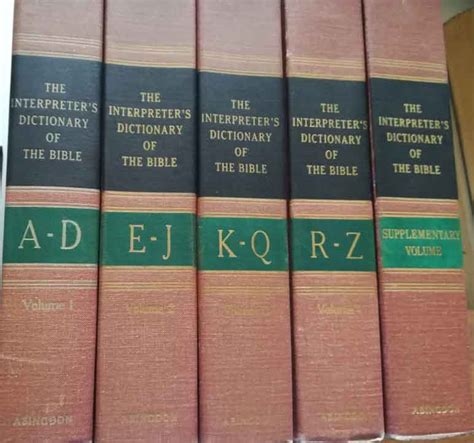 interpreter s dictionary of the bible