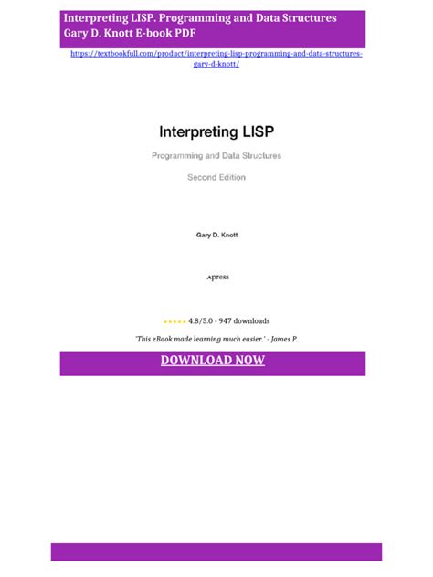 Interpreting Lisp Programming And Data Structures
