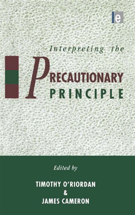Interpreting The Precautionary Principle