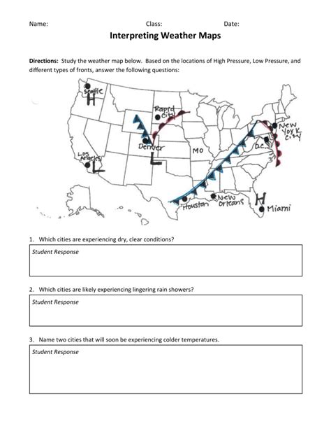 Interpreting Weather Maps Activity 17 Answers