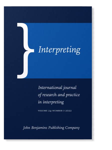 Download Interpreting International Journal Of Research And Practice In 