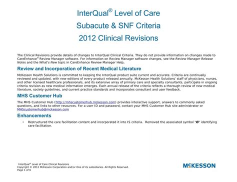 Read Interqual Level Of Care Criteria Handbook 